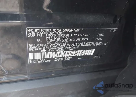 2020 Toyota Rav4 Xle Premium from USA, damaged, VIN JTMA1RFV1LJ031331